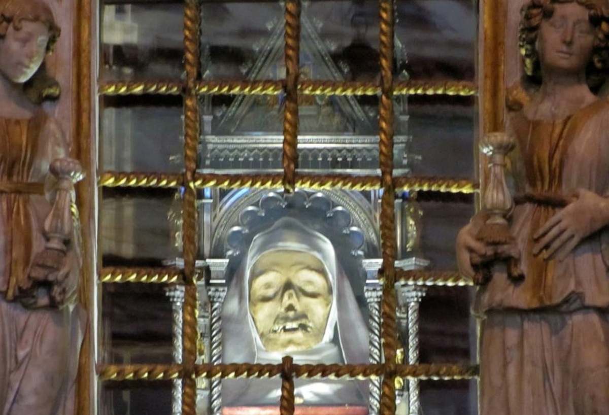 Craneo de Cabeza de Santa Catalina de Siena