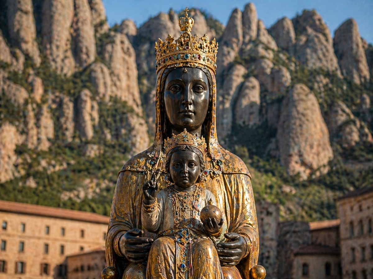 La virgen de Montserrat (Cataluña)