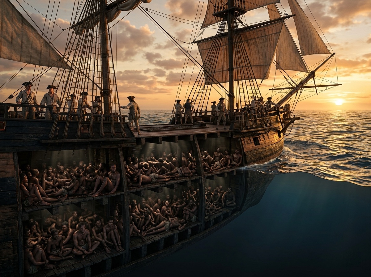 El famoso barco negrero Brookes slave ship